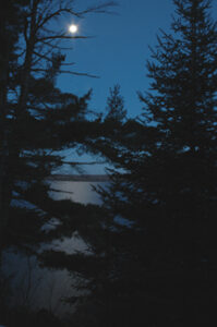GUNFLINT LAKE AT NIGHT
