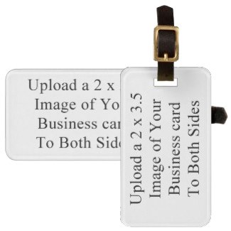 Business Card Luggage Tag