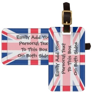 Flag of the United Kingdom Easy ID Personal Bag Tag