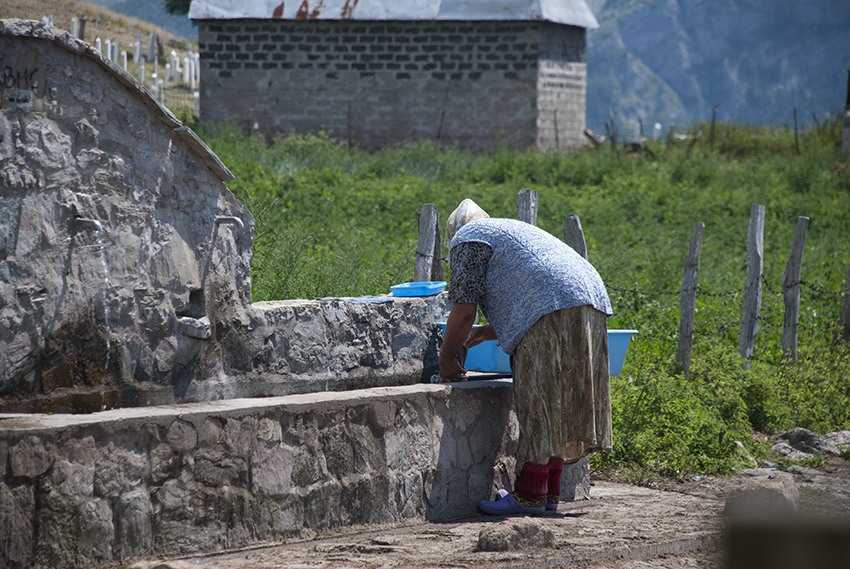 common water supply in mountain village: lukomir