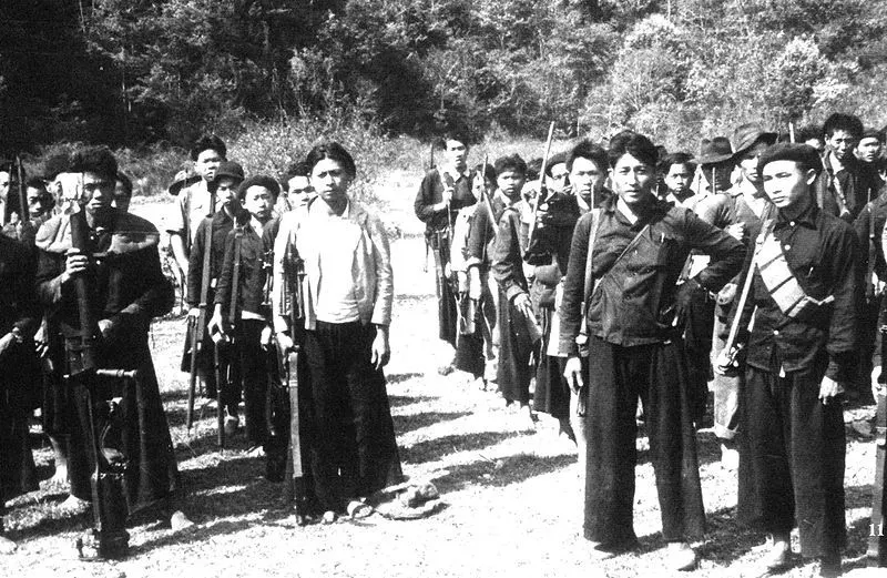 Hmong tribesmen guerilla fighters