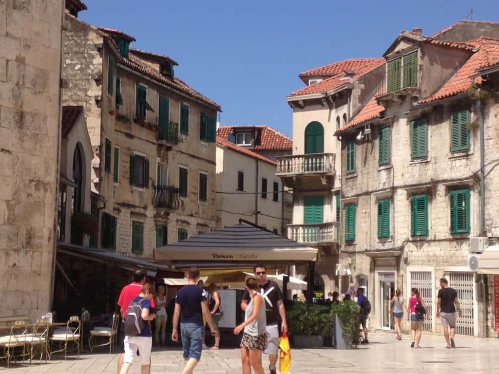 Plaza outside Diocletian's Palace, Split