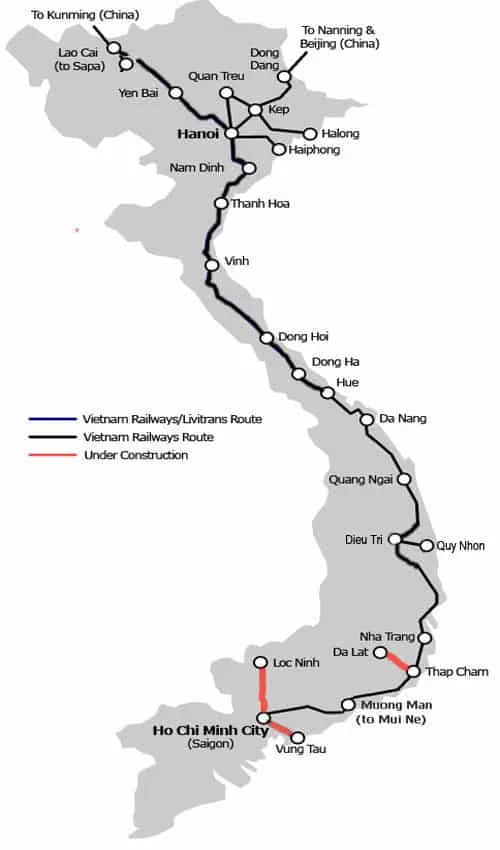 vietnam-rail-map hanoi ho chi minh train