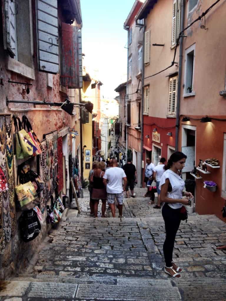 Romantic Rovinj narrow streets