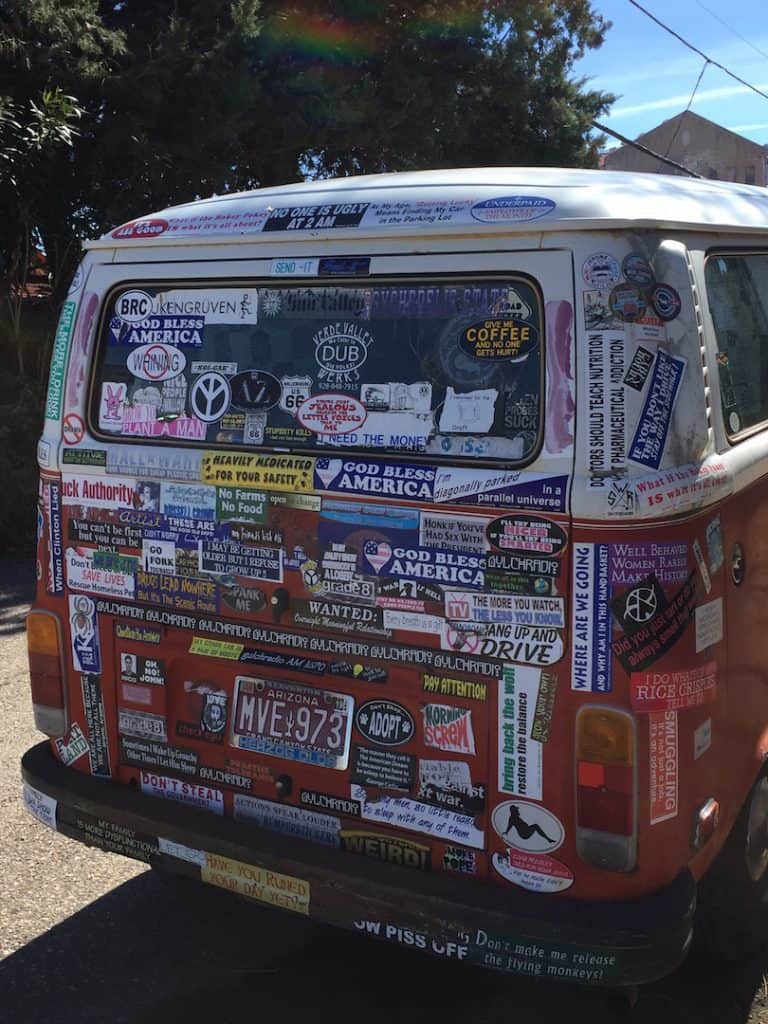 Hippie Van in Jerome Arizona