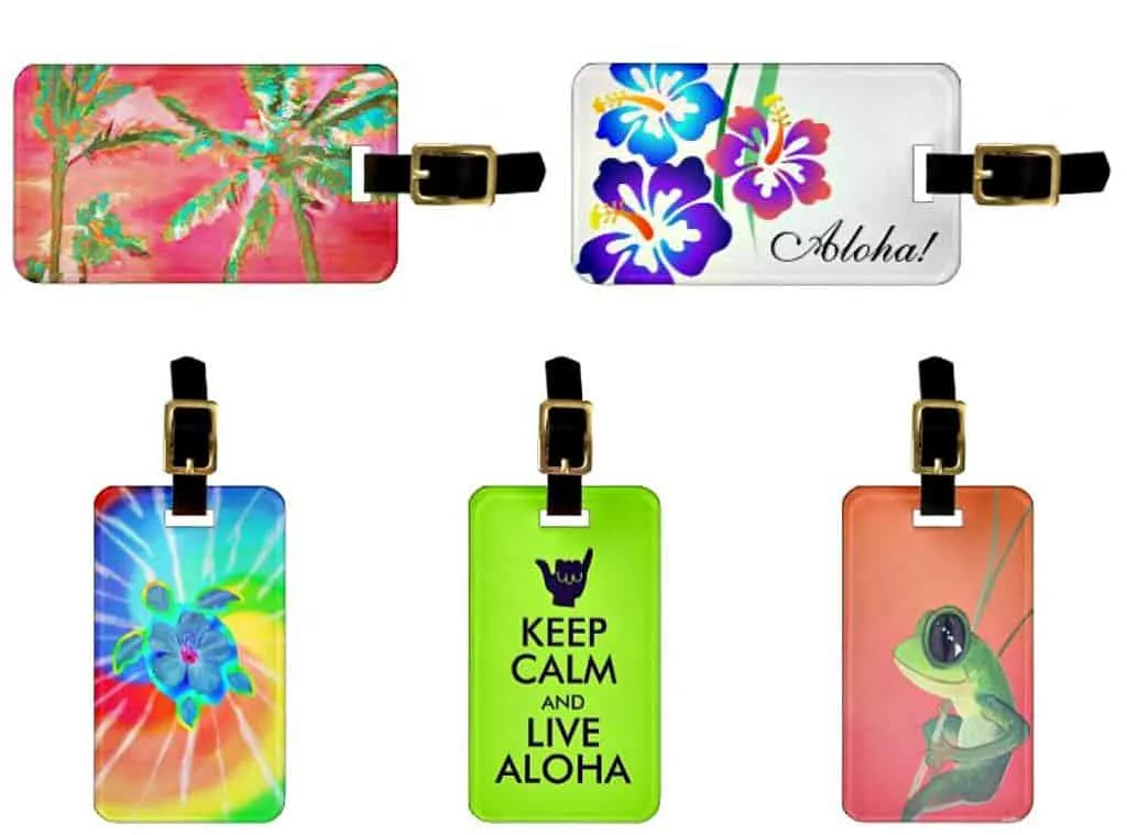 hawaiian luggage tags