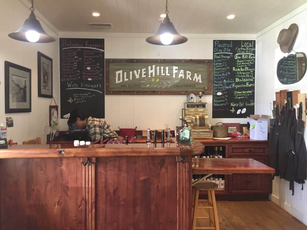 Olive Hill Farm Tasting Counter