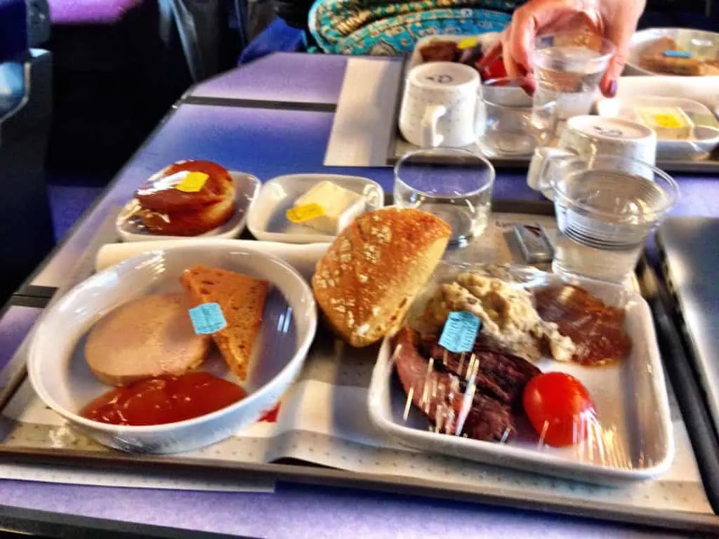 Eurail first class meal