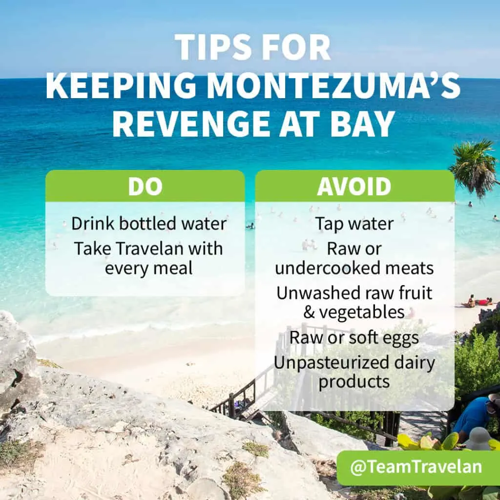 Travelan tips for Montezumas Revenge