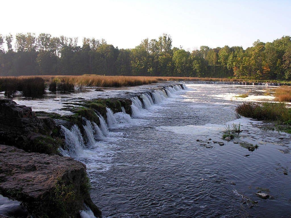 Latvia Landmarks: Venta Kuldiga waterfall