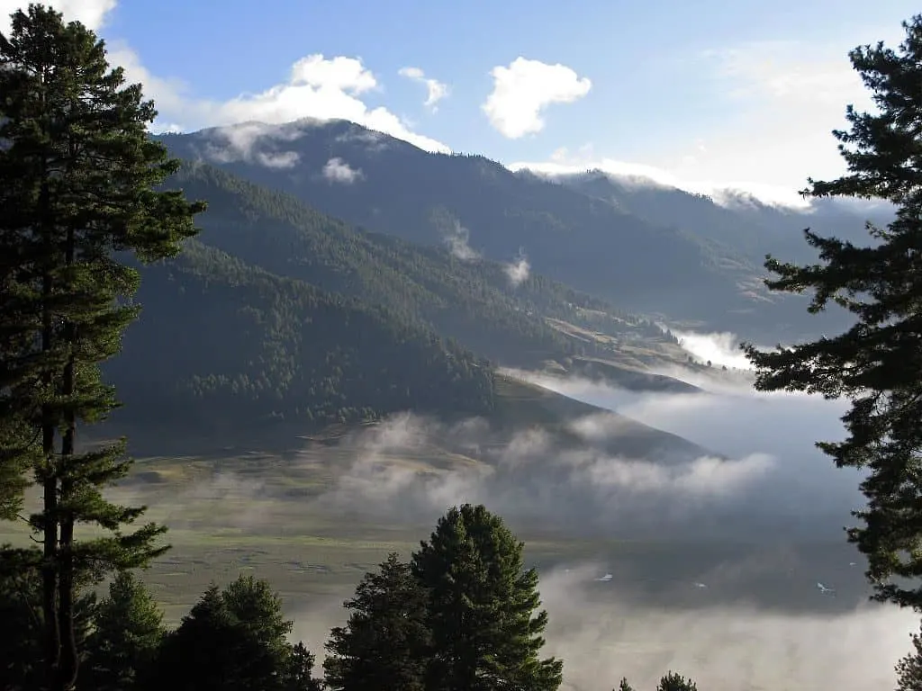 Phubjika Valley Central Bhutan
