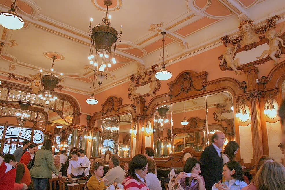 Cafe Majestic interior Porto