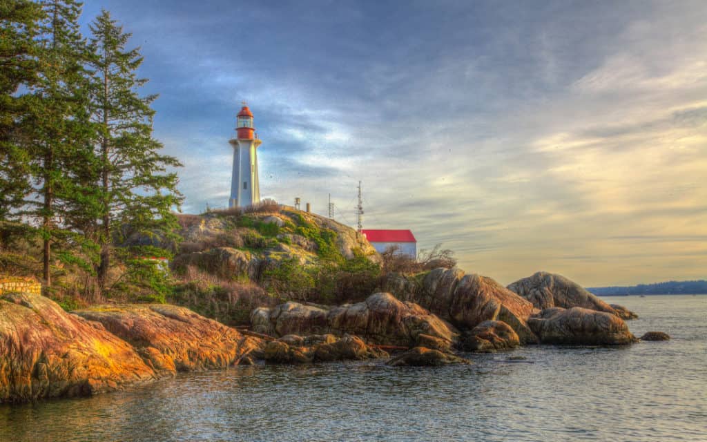 lighthouse park on vancouver's coastline