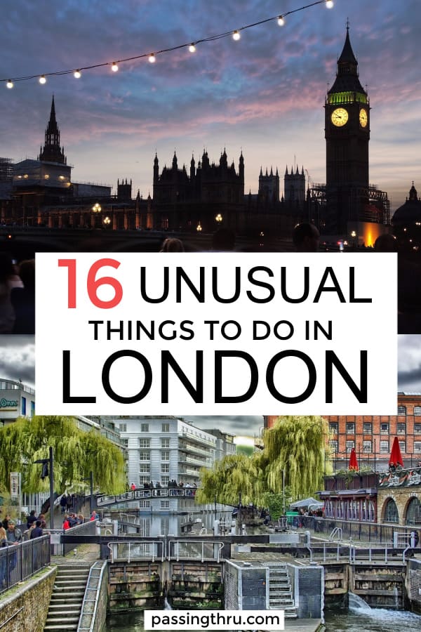 unusual things to do in London