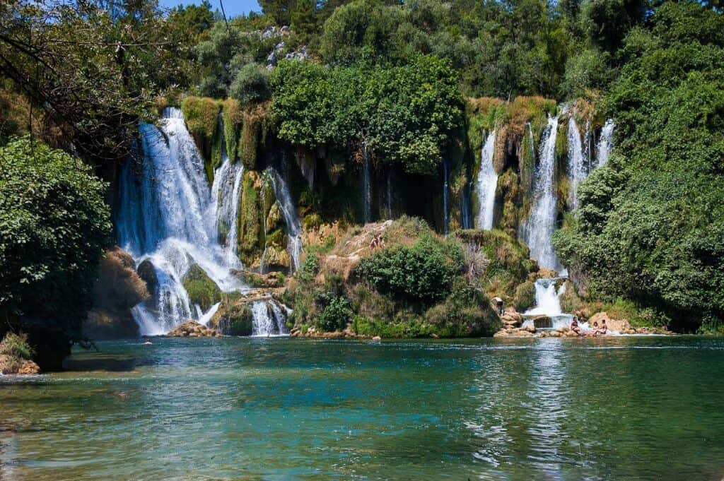 dubrovnik to bosnia day trip - kravice waterfalls