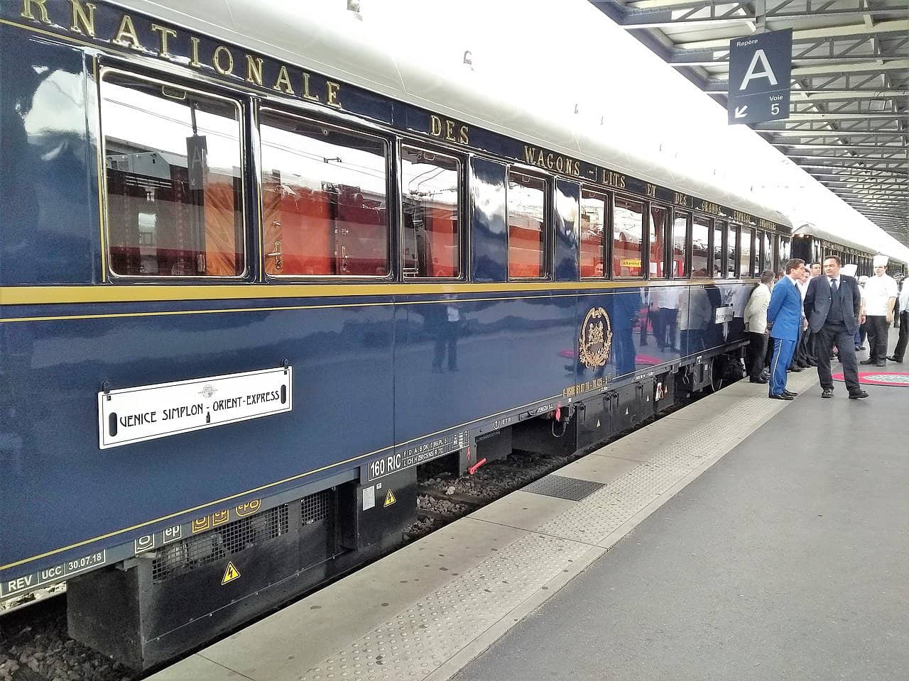 The Orient Express train returning to Croatia