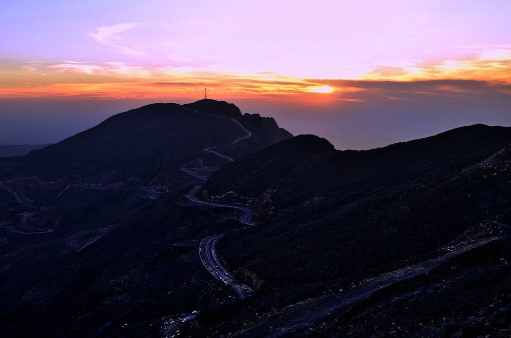 view from jebel jais