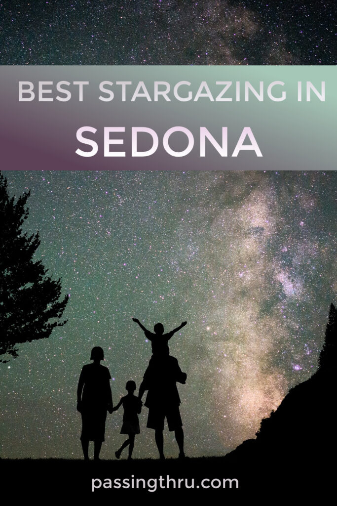 best stargazing in sedona family looking at milky way