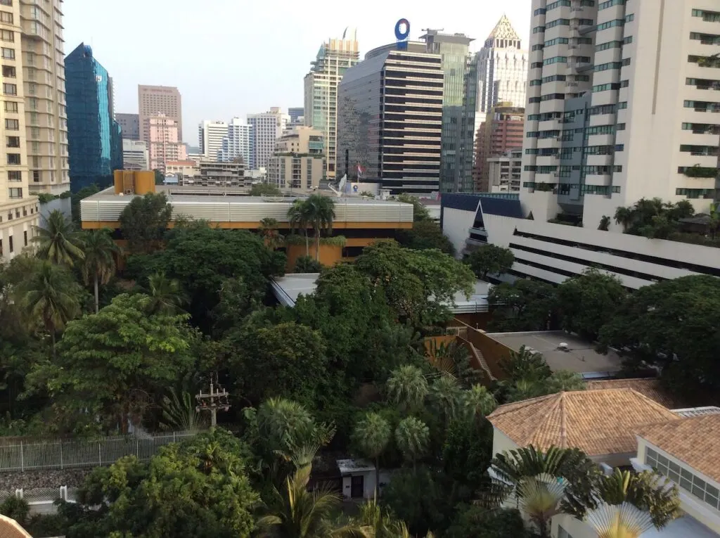 highrise hotel view in bangkok