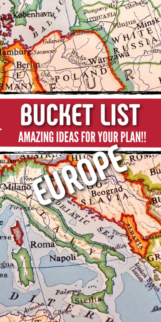 EUROPE BUCKET LIST AMAZING IDEAS 