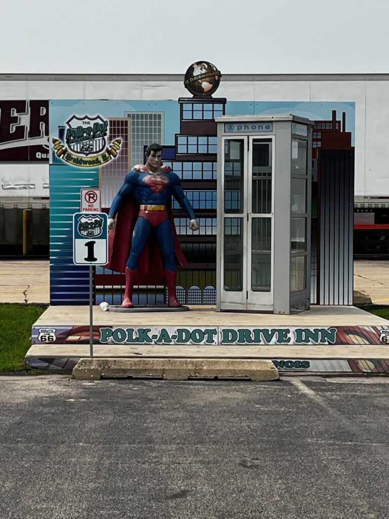 superman polk a dot drive inn
