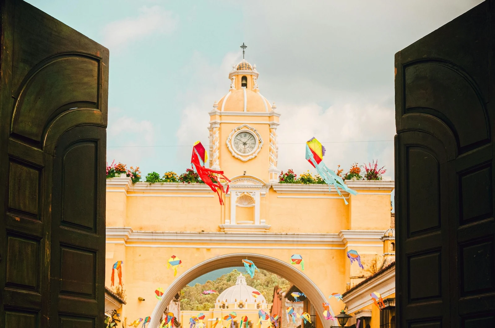Antigua Guatemala, Sacatep&eacute;quez, GuatemalaChurch with Tower in City