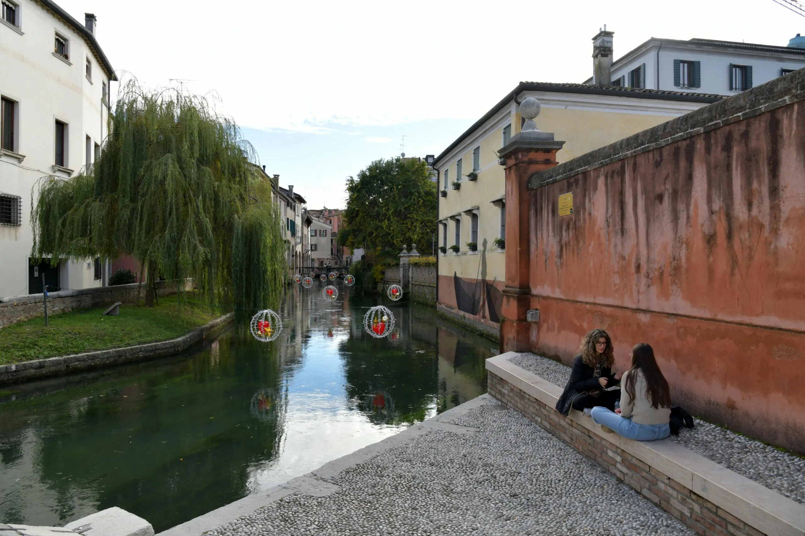 Decoration Hanging over Canal in Treviso